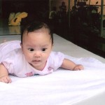 Baby Thuy Van is just 3 months old.