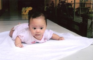 Baby Thuy Van is just 3 months old.